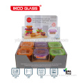 NEW! US Hot sale pyrex glass food container with color box